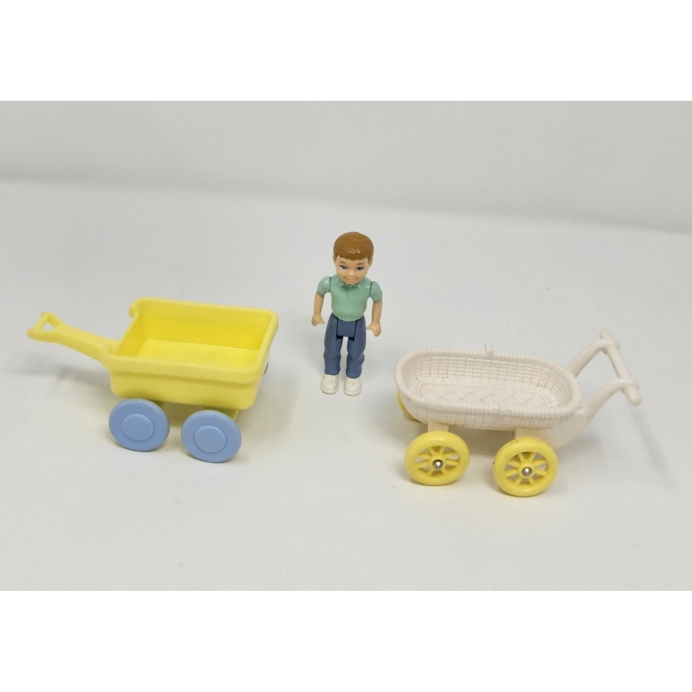 Playskool Loving Familyl Dollhouse Boy Brother Son Doll Green Shirt‎ Person RARE